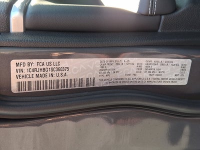 2025 Jeep Grand Cherokee GRAND CHEROKEE LIMITED 4X4