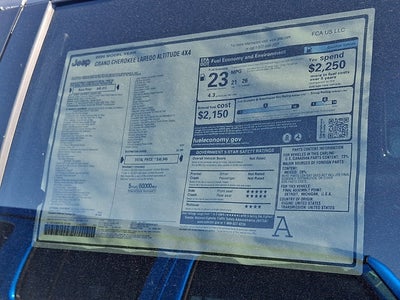 2026 Jeep Grand Cherokee Laredo Altitude