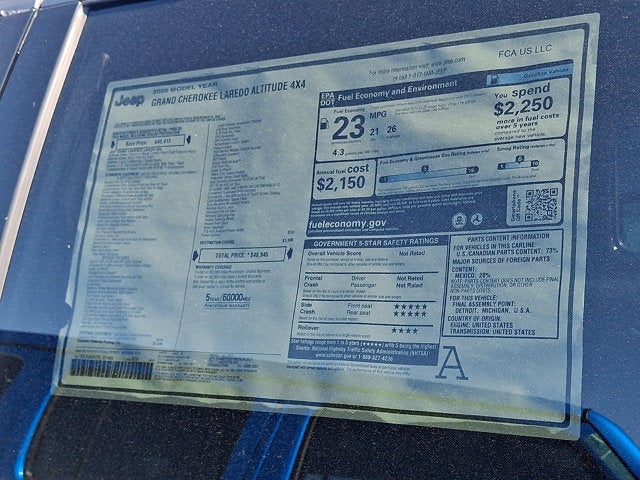 2026 Jeep Grand Cherokee Laredo Altitude