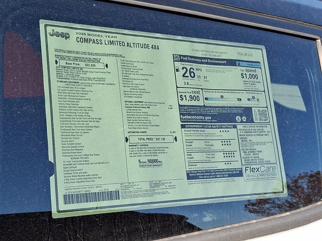 2026 Jeep Compass Limited Altitude