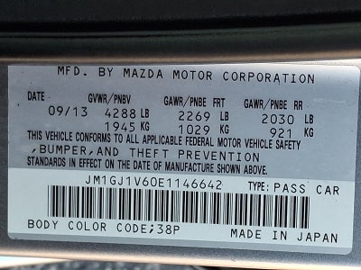 2014 Mazda Mazda6 i Touring
