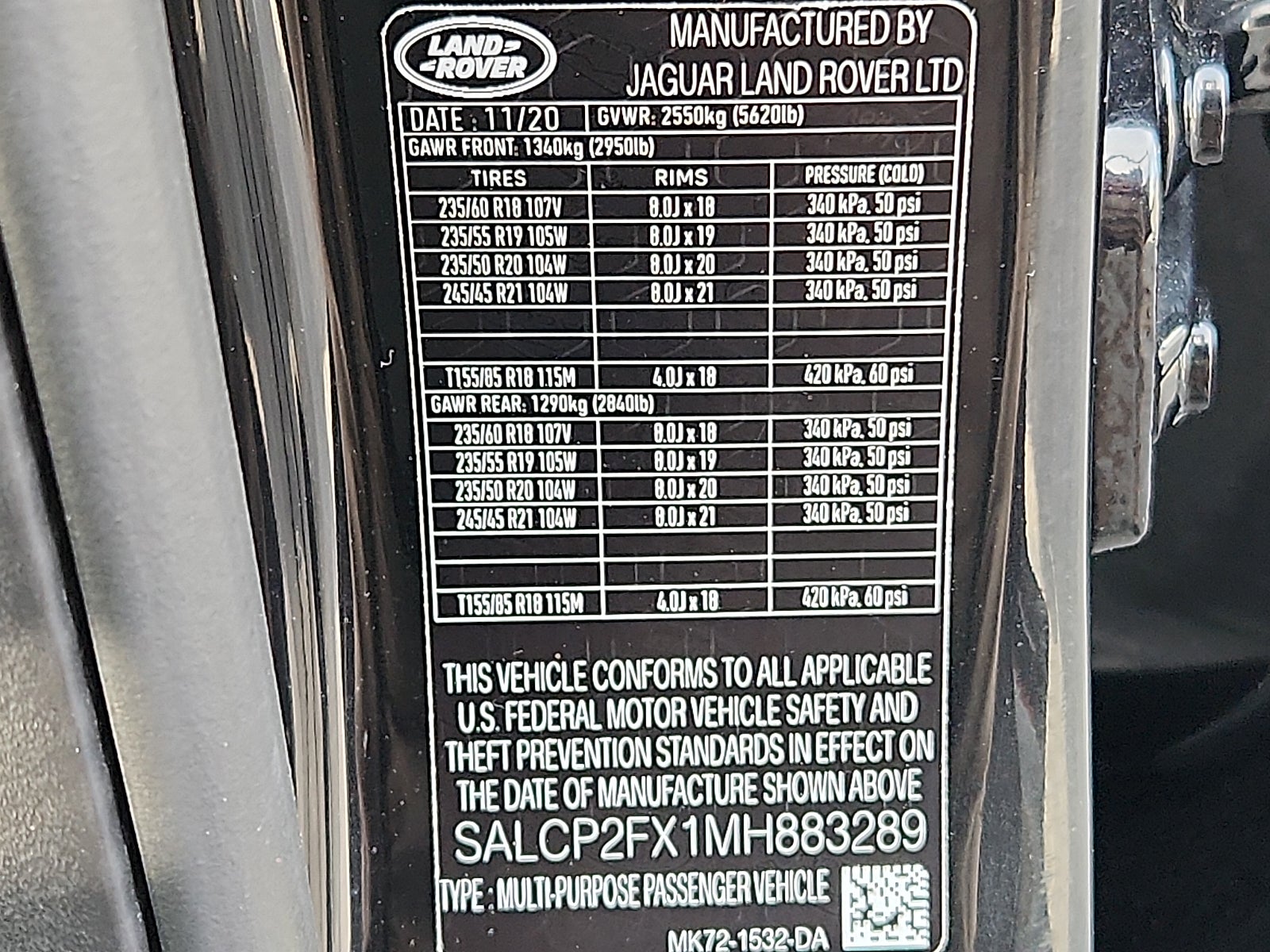 2021 Land Rover Discovery Sport SE