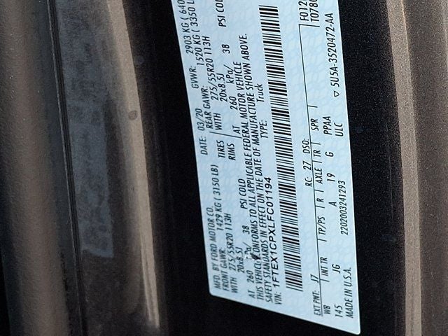 2020 Ford F-150 XL