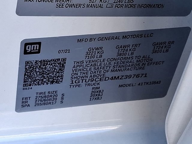 2021 GMC Sierra 1500 Elevation