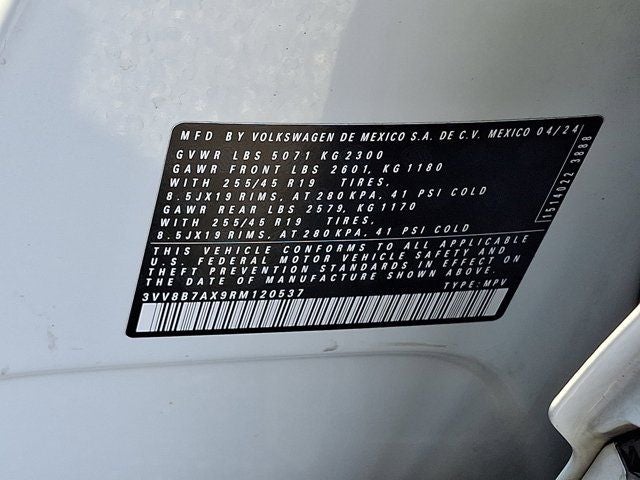 2024 Volkswagen Tiguan 2.0T SE R-Line Black