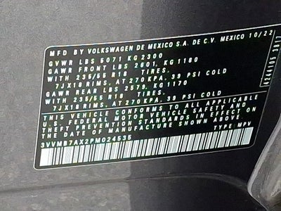 2023 Volkswagen Tiguan 2.0T SE