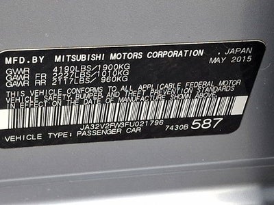 2015 Mitsubishi Lancer SE