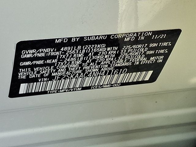 2022 Subaru Forester Base