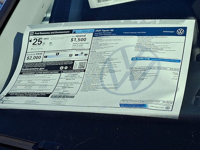 2026 Volkswagen Tiguan SE