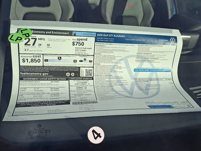 2026 Volkswagen Golf GTI Autobahn