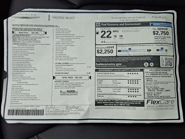 2026 Chrysler Pacifica Select