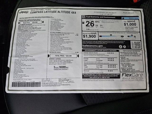 2026 Jeep Compass Latitude Altitude