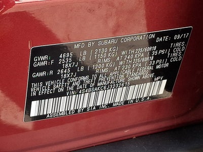 2018 Subaru Outback Limited