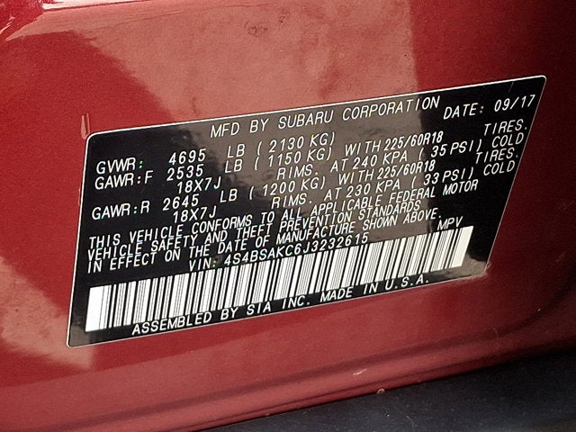 2018 Subaru Outback Limited